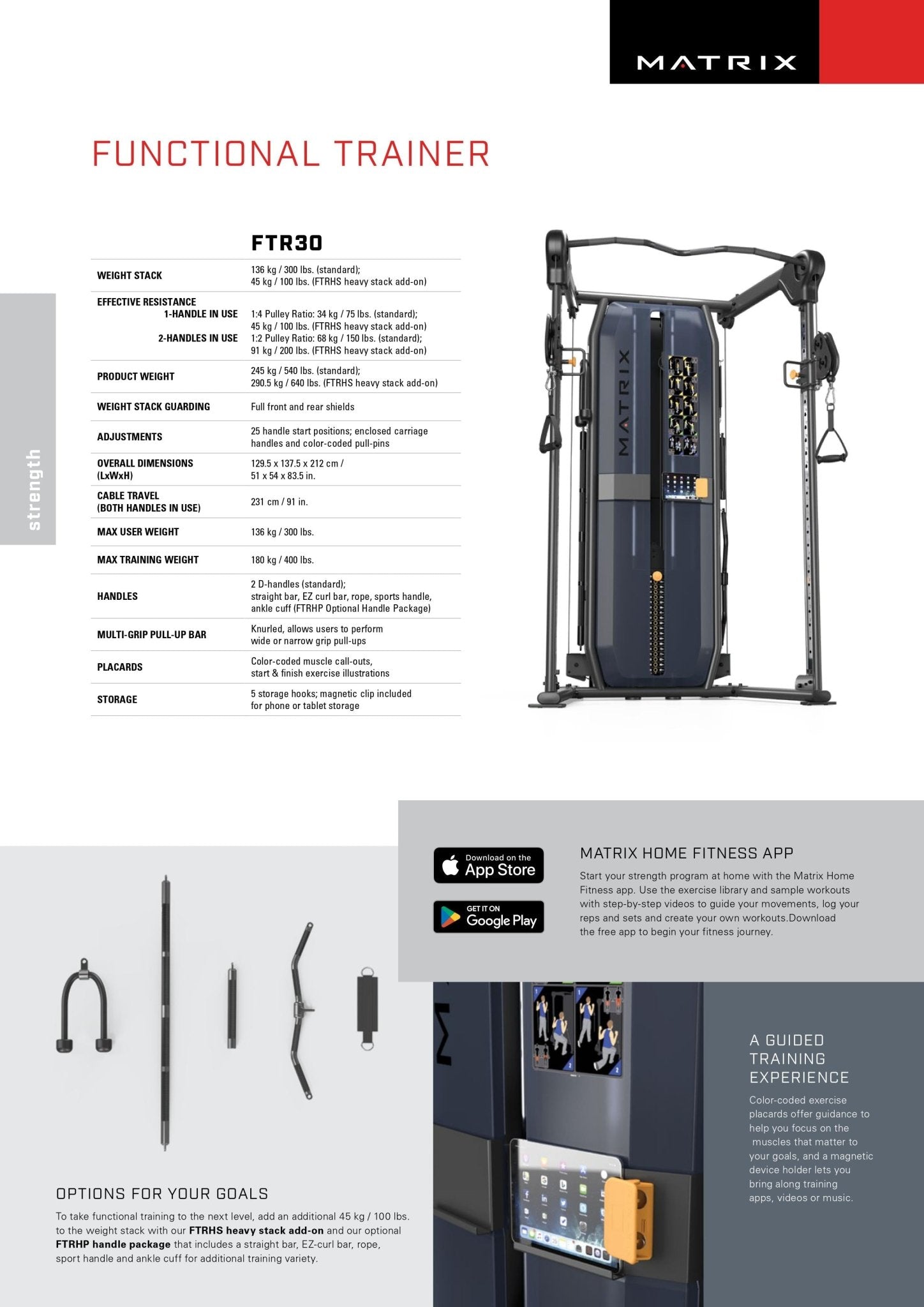 ENTRENADOR FUNCIONAL MATRIX FTR30 - Wellness Pro Fitness Equipment