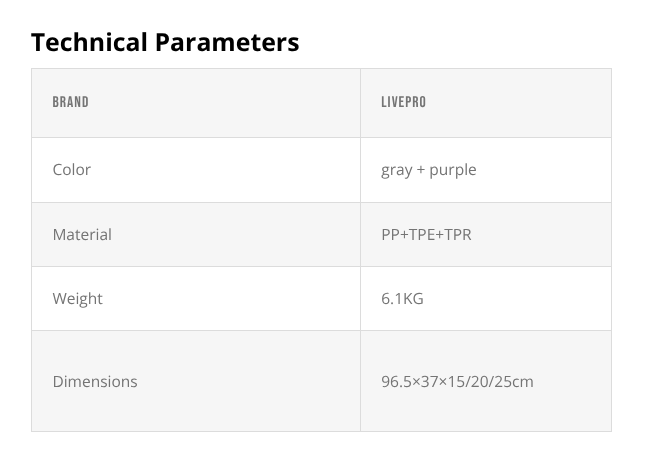 LIVEPRO Escalón Aeróbico Ajustable / Areobic Step - Wellness Pro Fitness Equipment