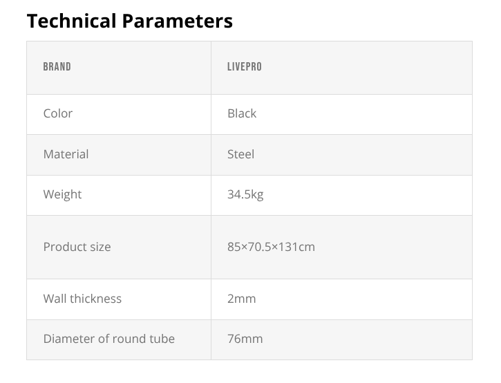 LIVEPRO Estante para Barras Fijas / Barbell Rack (5) - Wellness Pro Fitness Equipment