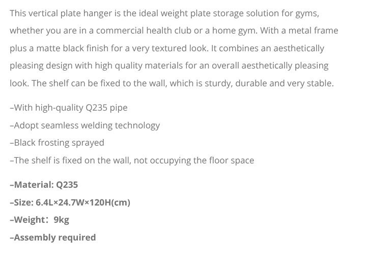 LIVEPRO Rack Para Platos Colgado En Pared / Plate Rack Wall Mounted - Wellness Pro Fitness Equipment