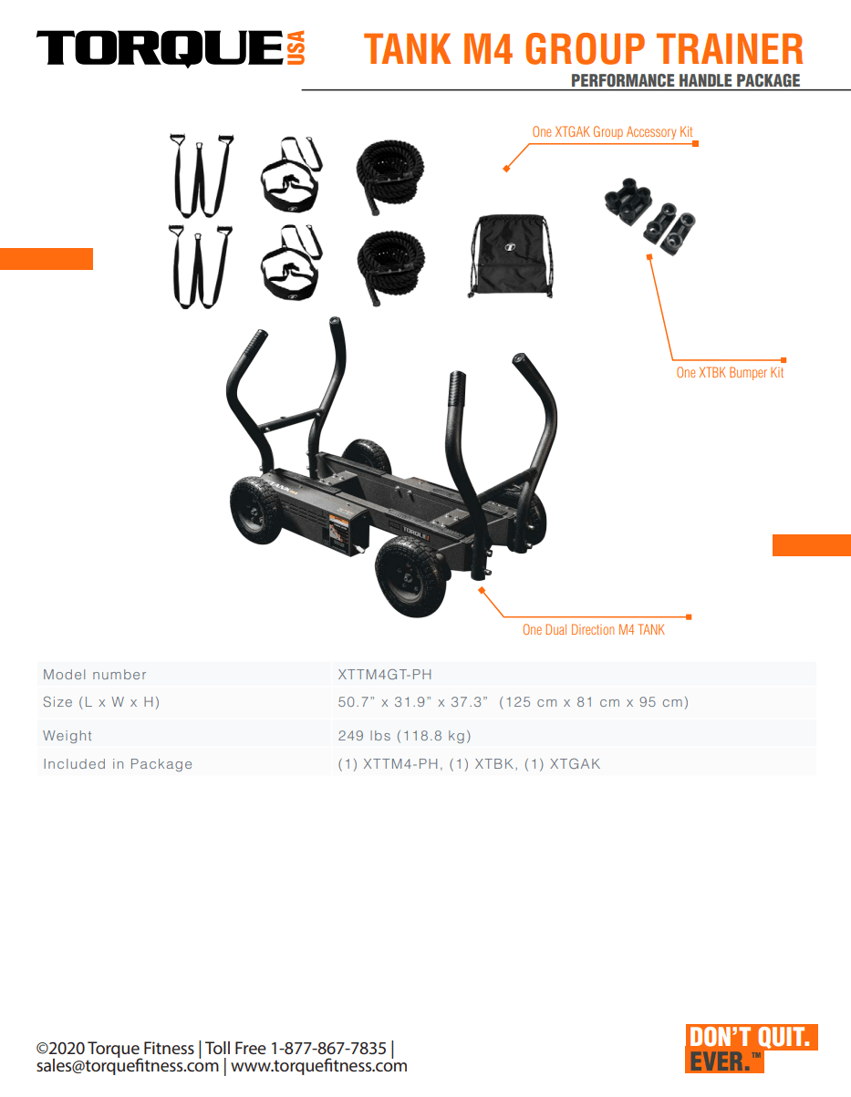 TANK™ M4 CON MANILLAR PROFESIONAL - Wellness Pro Fitness Equipment