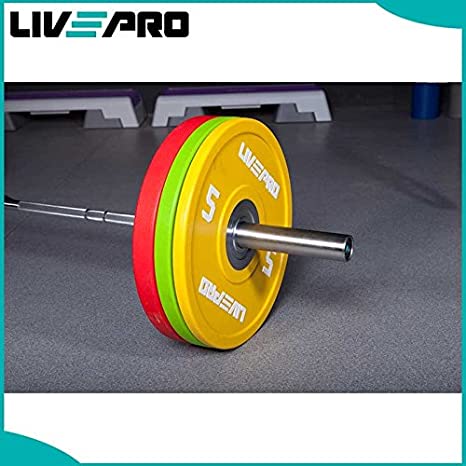 LIVEPRO Platos CrossFit para Competencias de Uretano (pares) / Competition Urethane Bumper Plates (pairs)