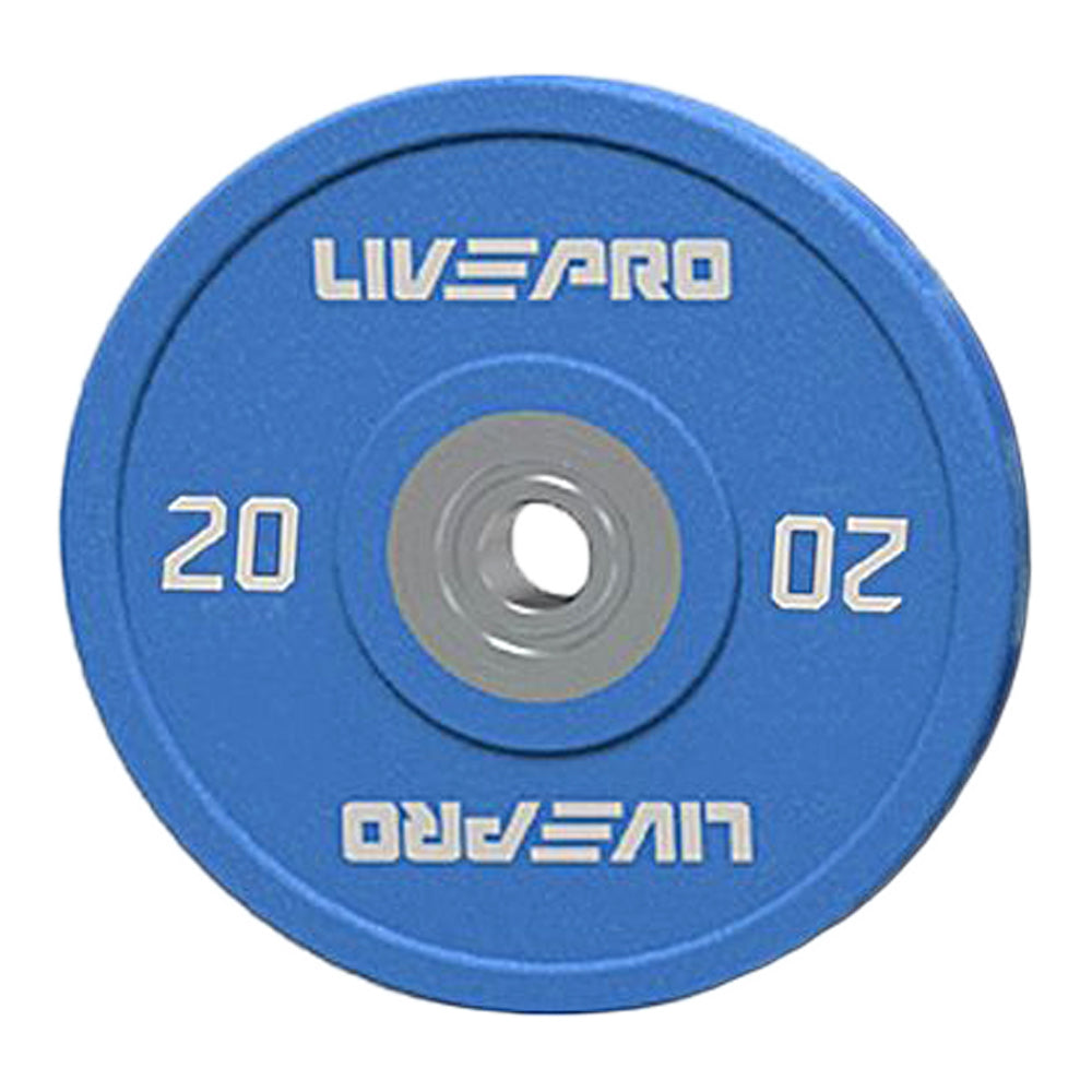 LIVEPRO Platos CrossFit para Competencias de Uretano (pares) / Competition Urethane Bumper Plates (pairs)