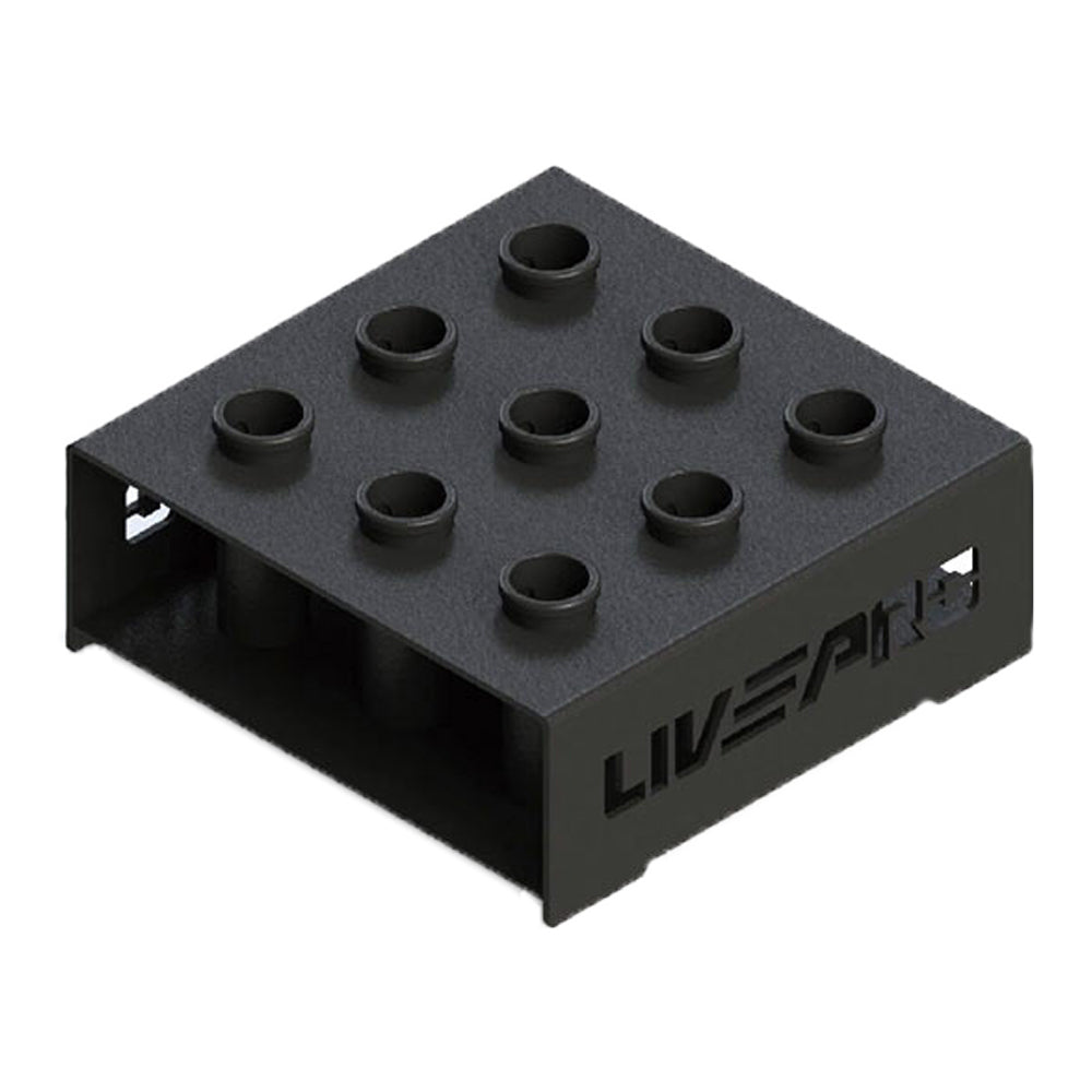LIVEPRO Rack For 9 Olympic Bars / 9 Olympic Bar Holder