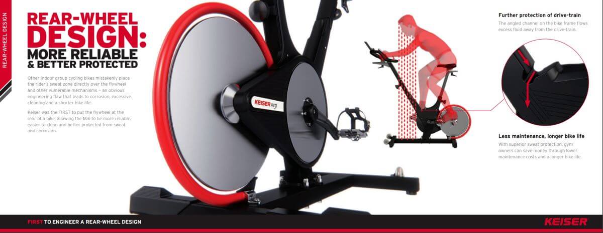 KEISER M3i+ Indoor Cycle - Compatible con Peloton, Zwift...