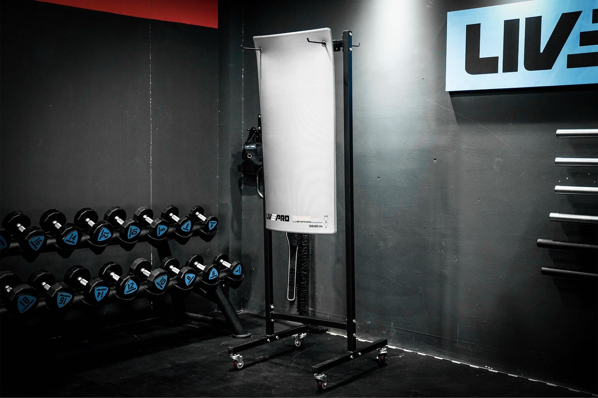 LIVEPRO Estante para Alfombrilla / Mats Rack - Wellness Pro Fitness Equipment