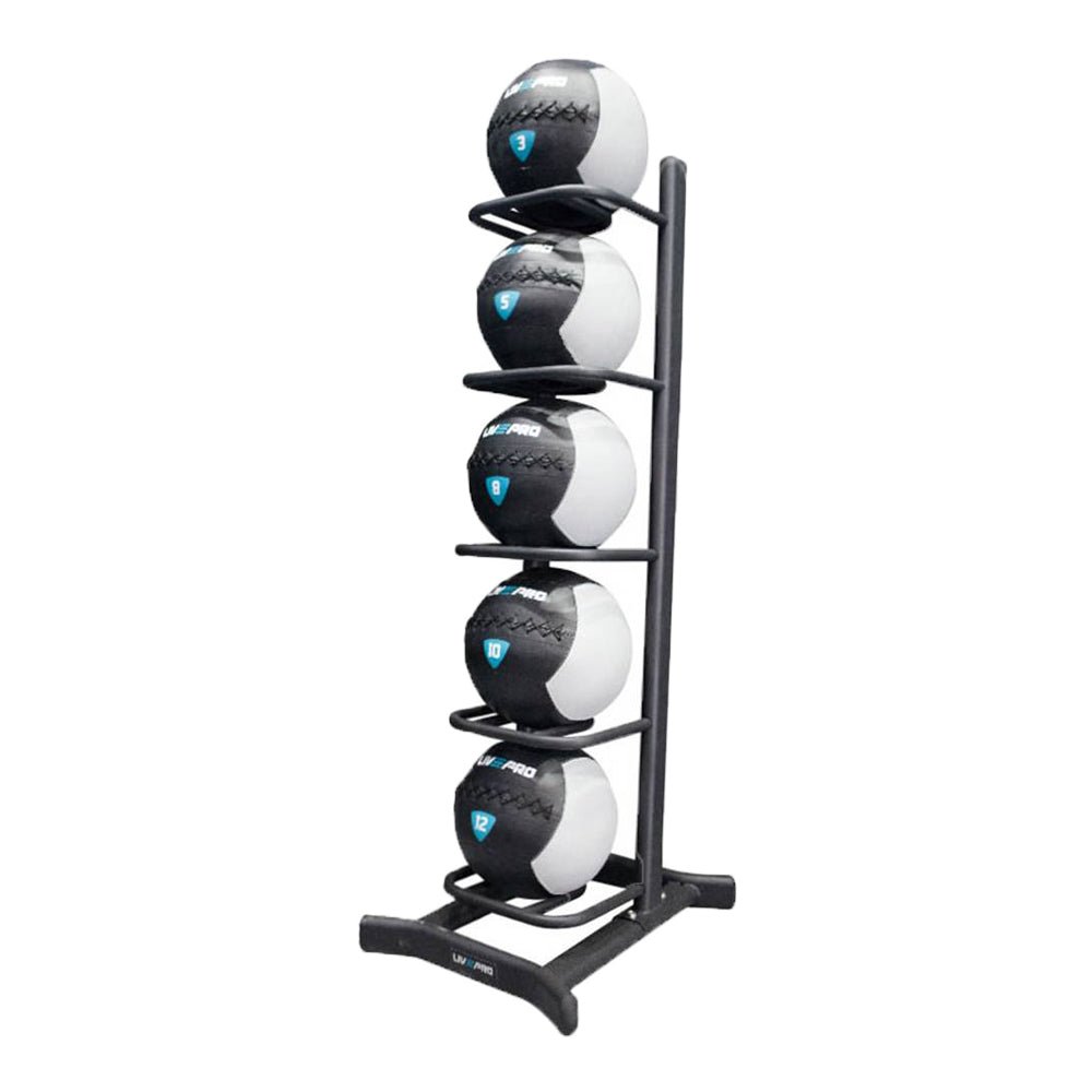 LIVEPRO Estante para Bolas para Pared / Wall Ball Rack - Wellness Pro Fitness Equipment