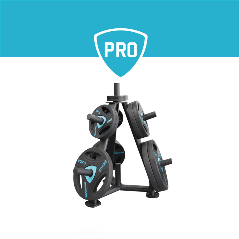 LIVEPRO Estante para Platos Olímpicos / Olympic Plate Rack - Wellness Pro Fitness Equipment