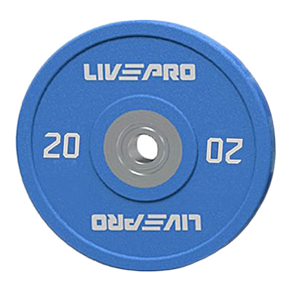 LIVEPRO Platos CrossFit para Competencias de Uretano (pares) / Competition Urethane Bumper Plates (pairs) - Wellness Pro Fitness Equipment