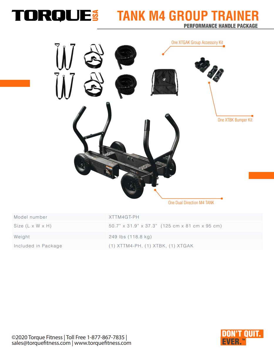 TANK™ M4 CON MANILLAR PROFESIONAL