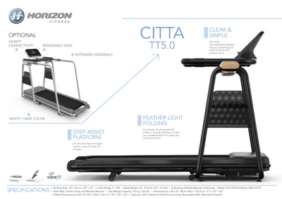 CAMINADORA HORIZON CITTA - Wellness Pro Fitness Equipment