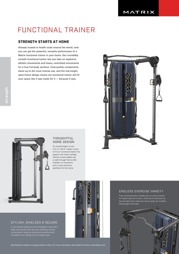 ENTRENADOR FUNCIONAL MATRIX FTR30 - Wellness Pro Fitness Equipment