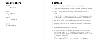 KEISER M7i Stepper Accesible - Wellness Pro Fitness Equipment