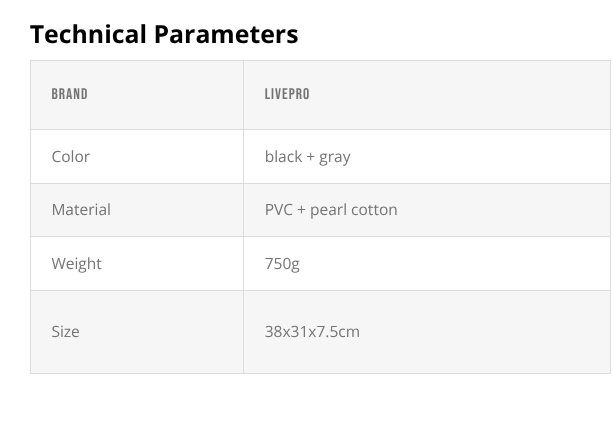 LIVEPRO Cojín de Soporte para Abdominales / Ab Mats - Wellness Pro Fitness Equipment