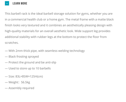 LIVEPRO Estante para Barras Fijas / Barbell Rack - Wellness Pro Fitness Equipment