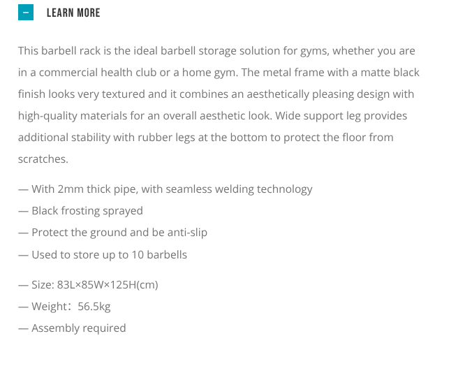 LIVEPRO Estante para Barras Fijas / Barbell Rack - Wellness Pro Fitness Equipment