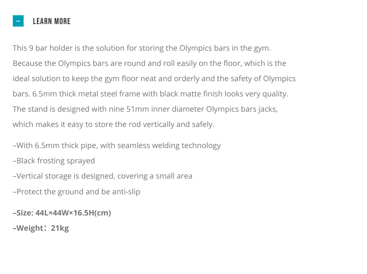 LIVEPRO Rack Para 9 Barras Olímpicas / 9 Olympic Bar Holder - Wellness Pro Fitness Equipment