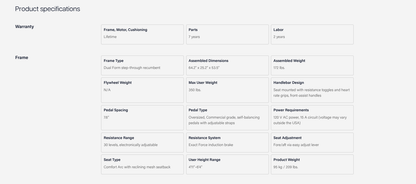 MATRIX R50 Bicicleta Reclinada LED - Wellness Pro Fitness Equipment