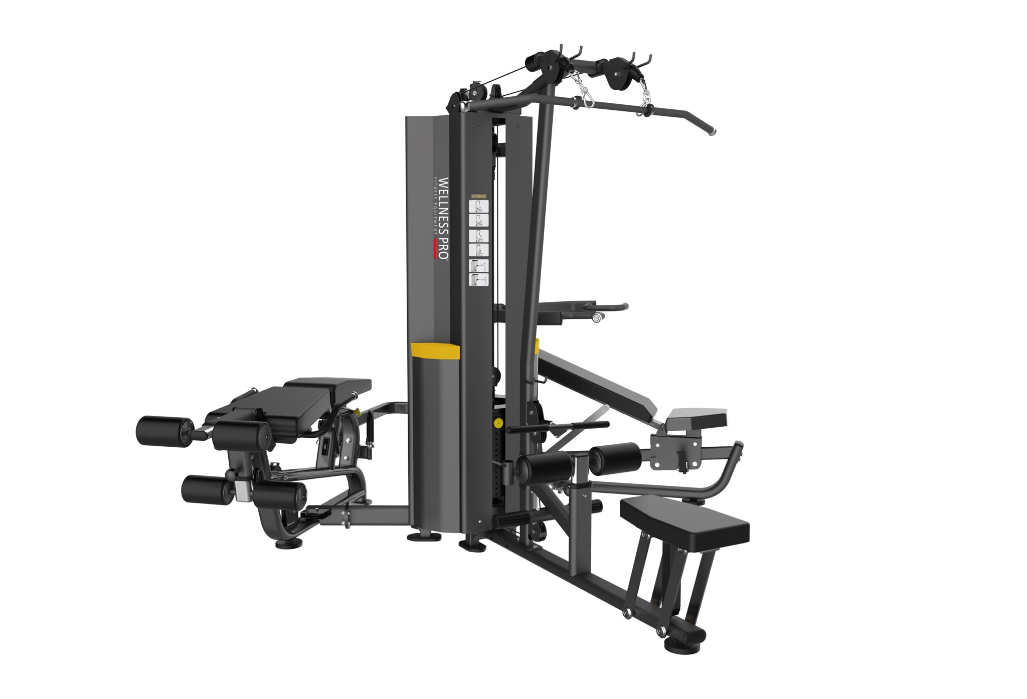 Multigym Argos Max | 3 Estaciones de Entrenamiento Simultaneo - Wellness Pro Fitness Equipment