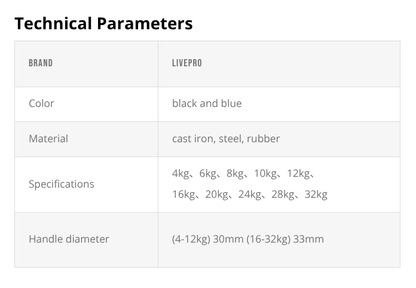 Pesa Rusa LIVEPRO - Wellness Pro Fitness Equipment
