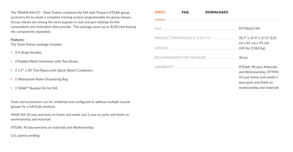 TANK™ M4 CON MANILLAR PROFESIONAL - Wellness Pro Fitness Equipment