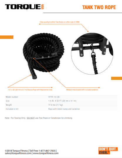 TANK™ SOGA DE REMOLQUE - Wellness Pro Fitness Equipment