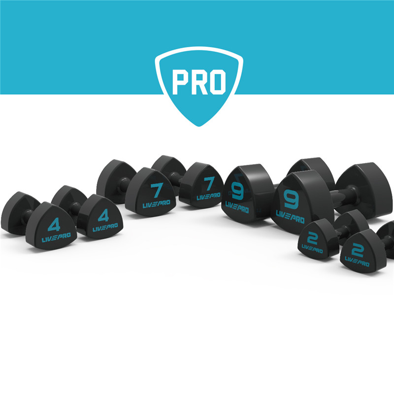 LIVEPRO Mancuernas Profesionales de Vinilo (par) / Pro Vinyl Dumbbells (pair)