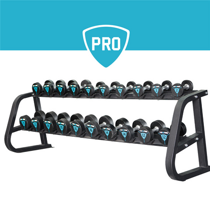 LIVEPRO Estante para 10 Pares de Mancuernas / Dumbbell Rack