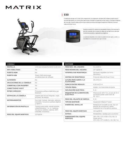 MATRIX E50 Elíptica LED