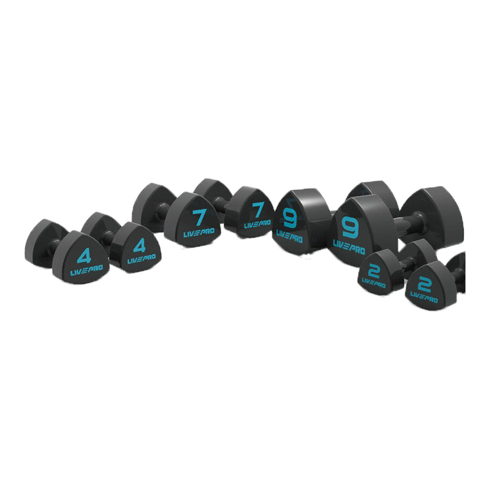 LIVEPRO Mancuernas Profesionales de Vinilo (par) / Pro Vinyl Dumbbells (pair)