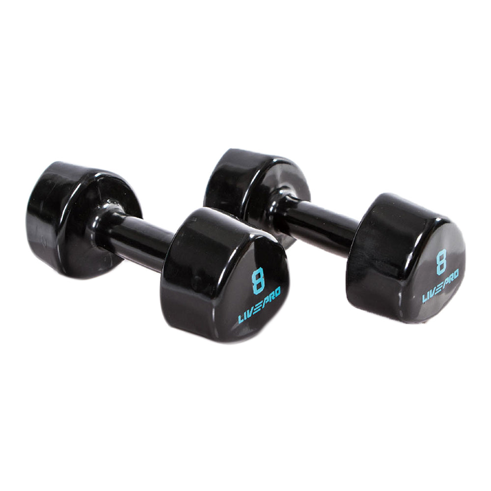 LIVEPRO Mancuernas Profesionales de Vinilo (par) / Pro Vinyl Dumbbells (pair)