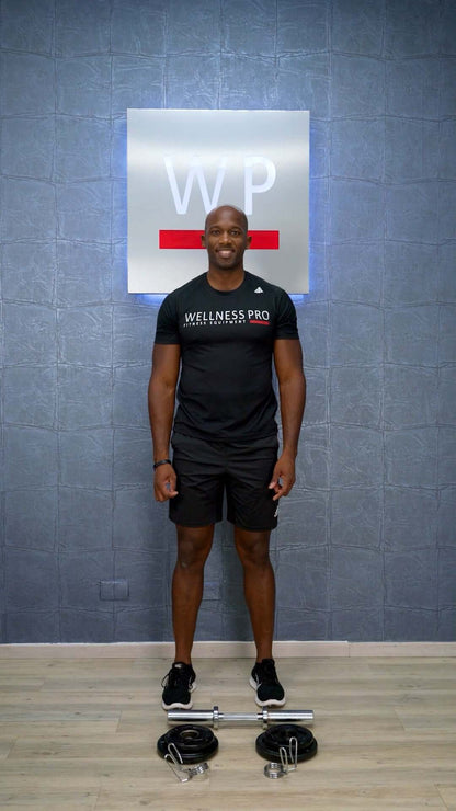 Barra Para Mancuerna Cargable Con Platos Profesionales LIVEPRO - Wellness Pro Fitness Equipment