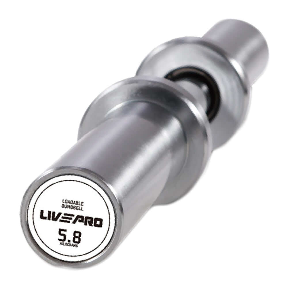 Barra Para Mancuerna Cargable Con Platos Profesionales LIVEPRO - Wellness Pro Fitness Equipment