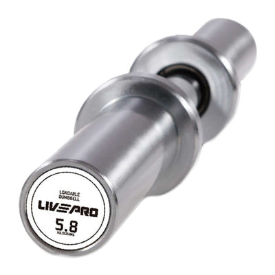 Barra Para Mancuerna Cargable Con Platos Profesionales LIVEPRO - Wellness Pro Fitness Equipment