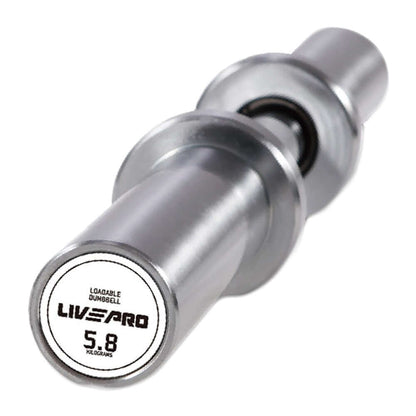 Barra Para Mancuerna Cargable Con Platos Profesionales LIVEPRO - Wellness Pro Fitness Equipment