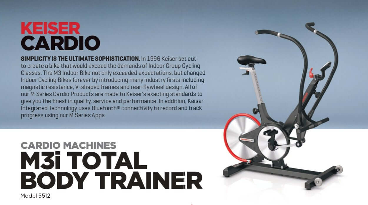 BICICLETA ELIPTICA KEISER M3i TBT - Wellness Pro Fitness Equipment