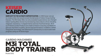BICICLETA ELIPTICA KEISER M3i TBT - Wellness Pro Fitness Equipment