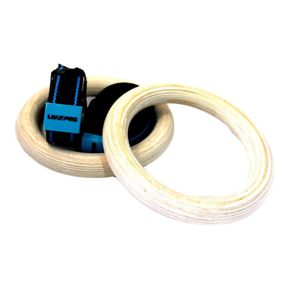 LIVEPRO Anillos Aeróbicos de Madera / Gym Ring (Wood) - Wellness Pro Fitness Equipment