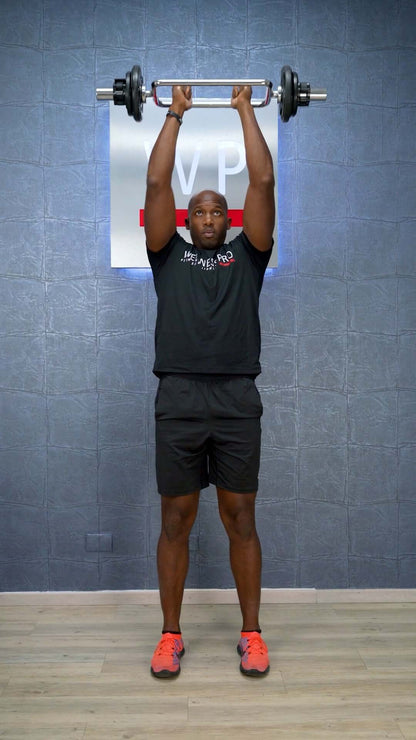 LIVEPRO Barra Olímpica de Tríceps / Olympic Triceps Bar 34" - Wellness Pro Fitness Equipment