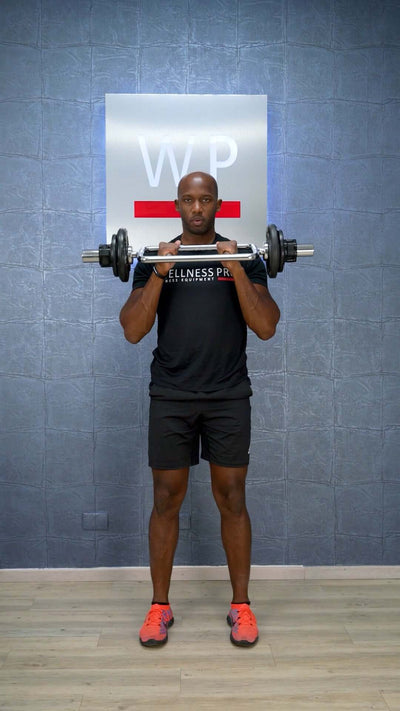 LIVEPRO Barra Olímpica de Tríceps / Olympic Triceps Bar 34" - Wellness Pro Fitness Equipment