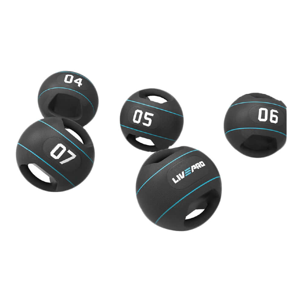 LIVEPRO Bolas Medicinales Prime con Agarre / Prime Double Grip Medicine Ball - Wellness Pro Fitness Equipment