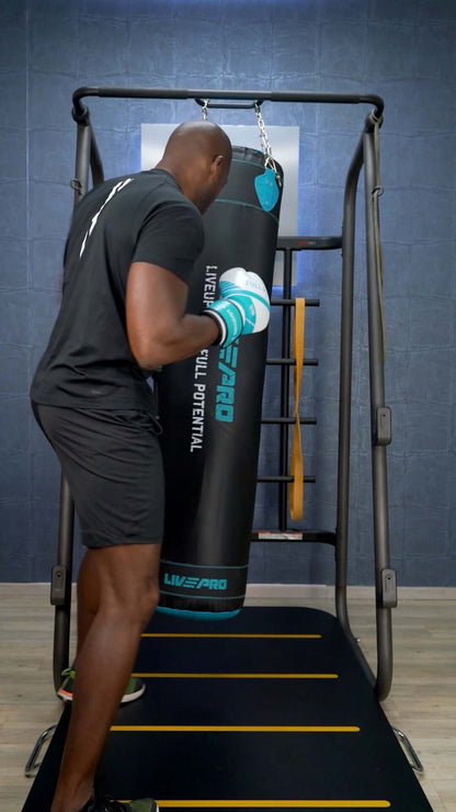 LIVEPRO Bolsa de Boxeo Profesional (100LBS) / Pro Boxing Bag - Wellness Pro Fitness Equipment