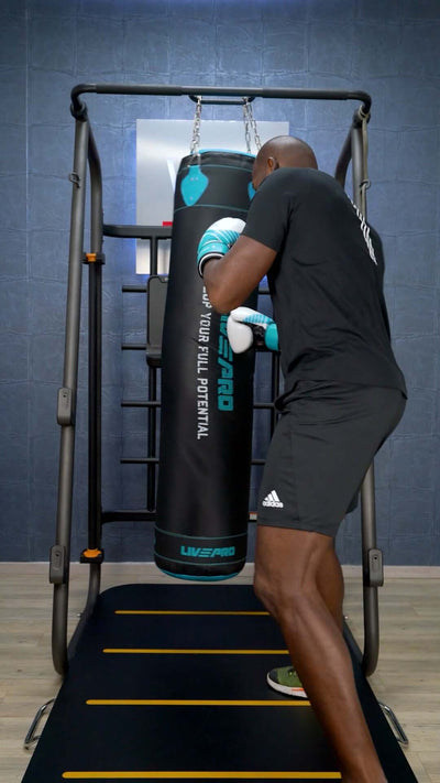 LIVEPRO Bolsa de Boxeo Profesional (100LBS) / Pro Boxing Bag - Wellness Pro Fitness Equipment
