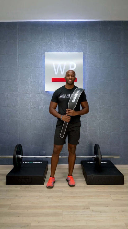 LIVEPRO Cinturón Levanta Pesas / Weight Lifting Belt v2 - Wellness Pro Fitness Equipment