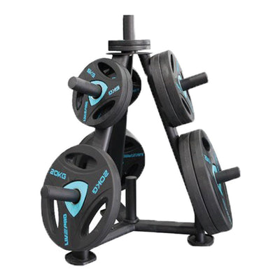 LIVEPRO Estante para Platos Olímpicos / Olympic Plate Rack - Wellness Pro Fitness Equipment