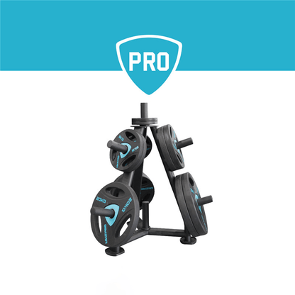 LIVEPRO Estante para Platos Olímpicos / Olympic Plate Rack - Wellness Pro Fitness Equipment