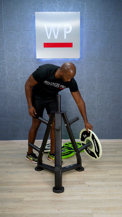 LIVEPRO Estante para Platos Olímpicos / Olympic Plate Rack - Wellness Pro Fitness Equipment