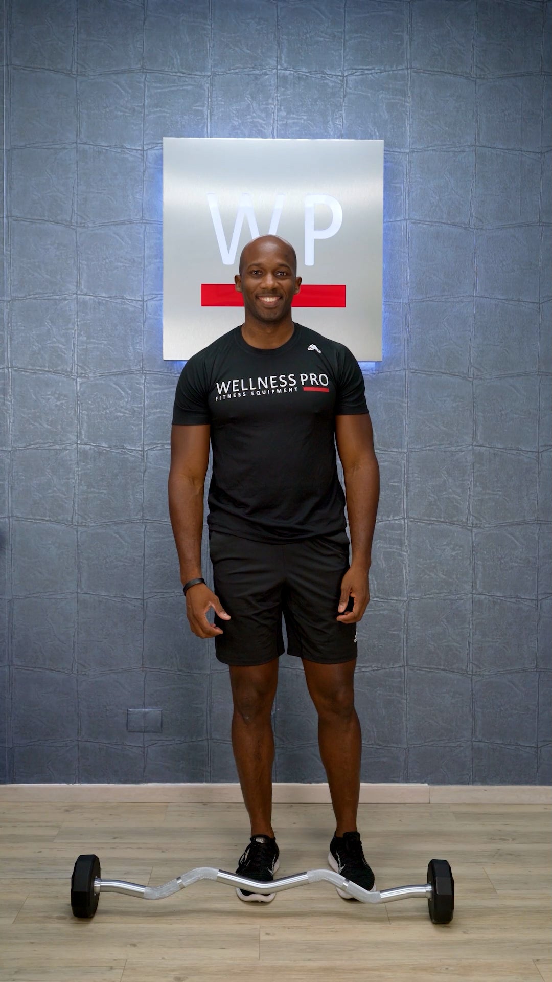 LIVEPRO Juego de Barras Fijas Curvas (Poliuretano) / Fixed PU Curl Barbell set - Wellness Pro Fitness Equipment