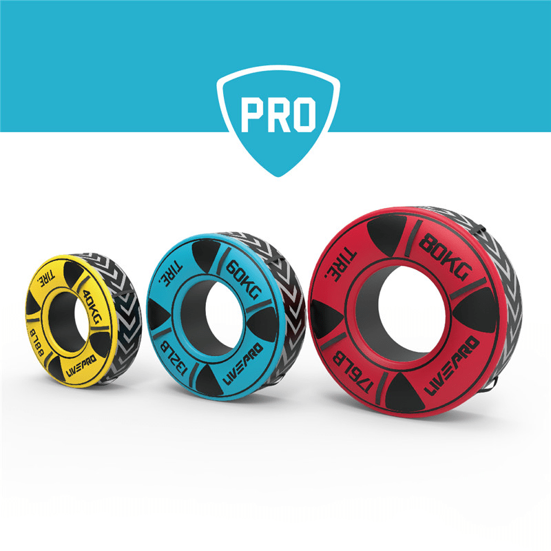 LIVEPRO Juego de Gomas para Crossfit / Cross Fit Tire - Wellness Pro Fitness Equipment