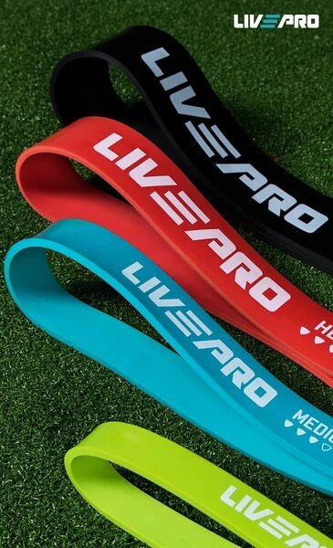 LIVEPRO Lazo de Resistencia - juego / Resistance Loop - set - Wellness Pro Fitness Equipment